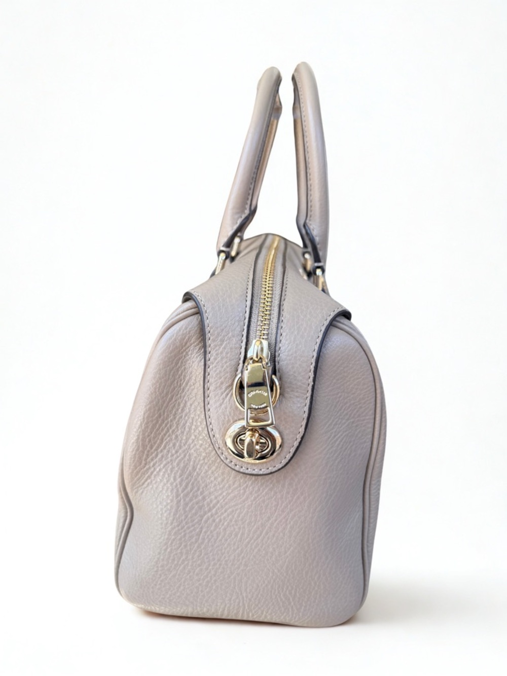 COACH Bennett Satchel in Pebble Leather Taupe F36672 - Excellent Condition - Picture 4 of 7